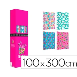 PAPEL DE REGALO BASIKA INFANTIL ROLLO DE 100 X 300 CM MODELOS SURTIDOS