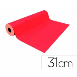 PAPEL DE REGALO BASIKA METALIZADO ROJO BOBINA 31 CM