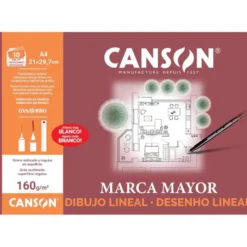 Papel dibujo Canson 160 g/m2 tamaño Din a4 lamina lisa