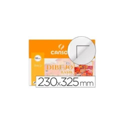 Papel dibujo Canson 230x325 mm gramaje 130g/m2 con recuadro