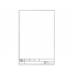 Papel dibujo liderpapel 210x297mm 150g/m2 con cajetin