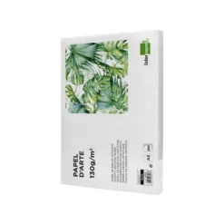 PAPEL DIBUJO LIDERPAPEL 297X420 MM 130 GR SIN RECUADRO DIN A3 ENVASE 250 HOJAS
