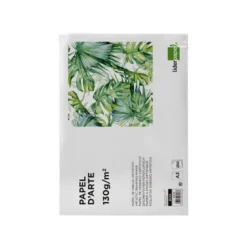 PAPEL DIBUJO LIDERPAPEL 297X420 MM 130 GR SIN RECUADRO DIN A3 ENVASE 250 HOJAS