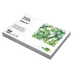 PAPEL DIBUJO LIDERPAPEL 297X420 MM 130 GR SIN RECUADRO DIN A3 ENVASE 250 HOJAS