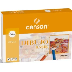 Papel dibujo marca Canson lamina lisa 297x420 mm 130 g/m2