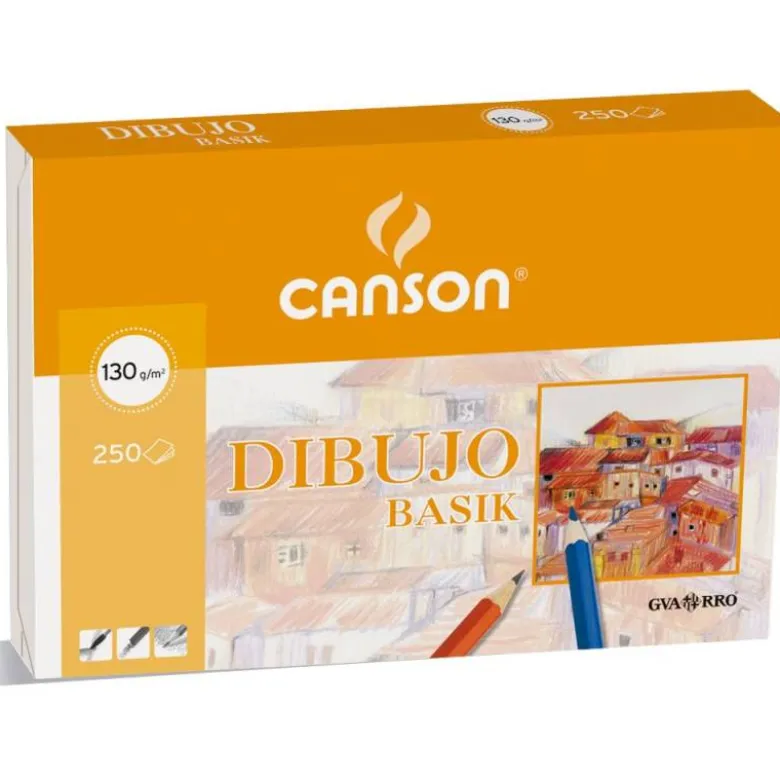 Papel dibujo marca Canson lamina lisa 297x420 mm 130 g/m2