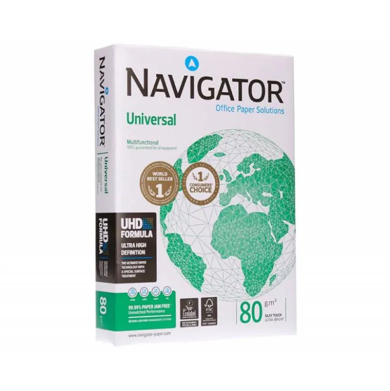 Papel Din A4 Navigator 80 gr 500 Hojas multifuncion