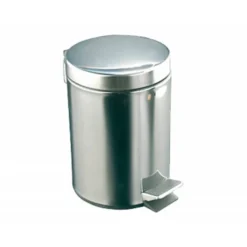 Papelera Acero Inoxidable Brillo con Pedal 12 L