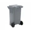 Papelera contenedor Q-Connect plastico de 100 L gris