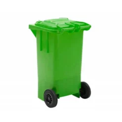 Papelera contenedor Q-connect plastico de 100 L verde