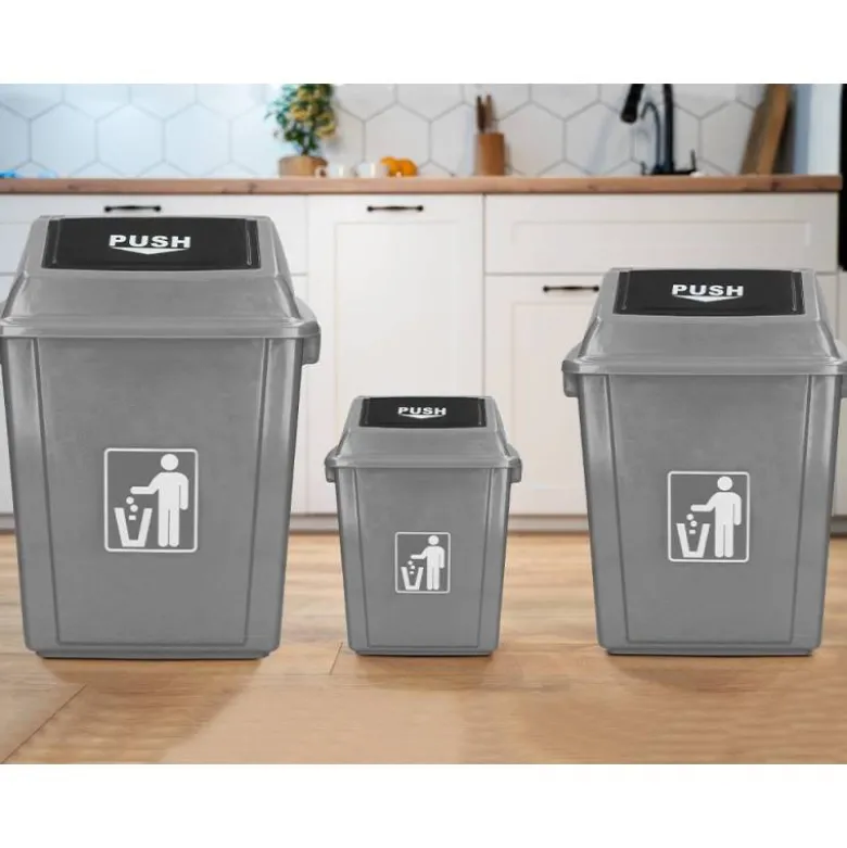 Papelera contenedor Q-Connect plastico de 40 litros