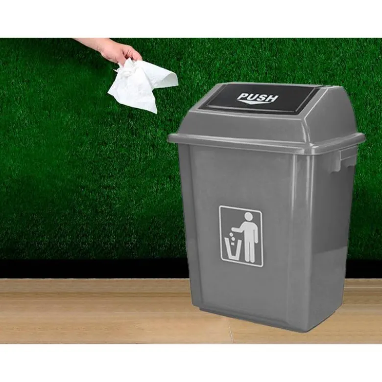Papelera contenedor Q-Connect plastico de 40 litros