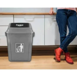 Papelera contenedor Q-Connect plastico de 40 litros