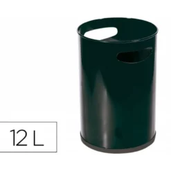 Papelera metalica con asas Sie de 21 litros
