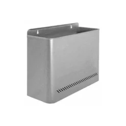 Papelera metalica de pared Sie color gris 32,5 x 28,5 x 12,5 cm