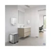 PAPELERA METALICA MAUL CYCLE ACERO INOXIDABLE CON PEDAL 20+20 LITROS