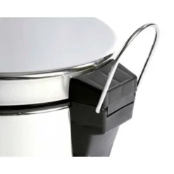 PAPELERA METALICA Q-CONNECT CON PEDAL CROMADA 43X29CM CAPACIDAD 20 LITROS