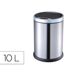 PAPELERA METALICA Q-CONNECT CON SENSOR AUTOMATICO CAPACIDAD 10 LITROS