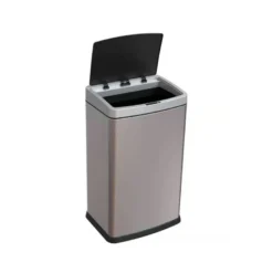 PAPELERA METALICA Q-CONNECT CON SENSOR AUTOMATICO CAPACIDAD 30 LITROS 500X240X330 MM