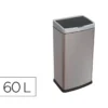 PAPELERA METALICA Q-CONNECT CON SENSOR AUTOMATICO CAPACIDAD 60 LITROS 630X270X400 MM