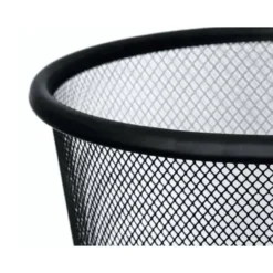 Papelera metalica rejilla Q-Connect de 19 L negro