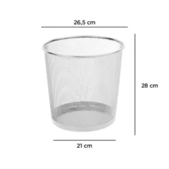 Papelera metalica rejilla Q-Connect de 13 litros