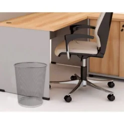 Papelera metalica rejilla Q-Connect de 13 litros