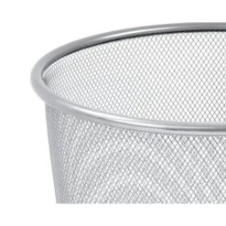 Papelera metalica rejilla Q-Connect de 19 L gris