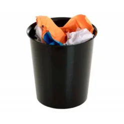 PAPELERA PLASTICO ARCHIVO 2000 ANTIMICROBIANA SANITIZED PLASTICO NEGRO 16 LITROS 290X310 MM