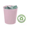 PAPELERA PLASTICO ARCHIVO 2000 ECOGREEN 100% RECICLADA 18 LITROS COLOR ROSA PASTEL