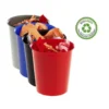 PAPELERA PLASTICO ARCHIVO 2000 ECOGREEN 100% RECICLADA 18 LITROS COLOR AZUL 290X310 MM