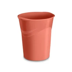 PAPELERA PLASTICO CEP TERRA NOVA 14 LITROS COLOR TERRACOTA 305X290X334 MM