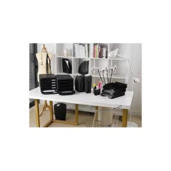 Papelera plastico Exacompta Ecoblack Negro de 15 litros