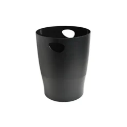 Papelera plastico Exacompta Ecoblack Negro de 15 litros