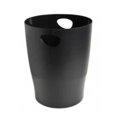 Papelera plastico Exacompta Ecoblack Negro de 15 litros