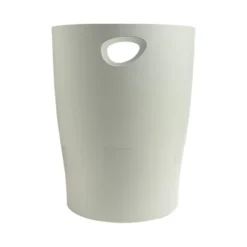 Papelera plastico Exacompta Ecoblack Gris de 15 litros