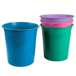 PAPELERA PLASTICO LIDERPAPEL LAVANDA OPACO 13 LITROS 275X285 MM