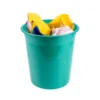 PAPELERA PLASTICO LIDERPAPEL MENTA OPACO 13 LITROS 275X285 MM