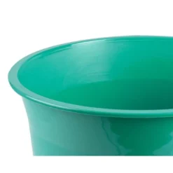 PAPELERA PLASTICO LIDERPAPEL MENTA OPACO 13 LITROS 275X285 MM
