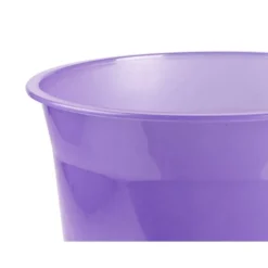 PAPELERA PLASTICO LIDERPAPEL LAVANDA TRANSLUCIDO 13 LITROS 275X285 MM
