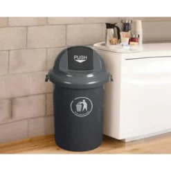 Papelera plastico Q-Connect de 80 L