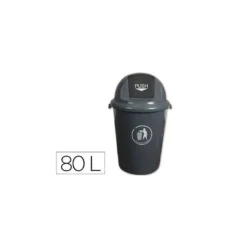 Papelera plastico Q-Connect de 80 L
