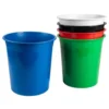 PAPELERA PLASTICO Q-CONNECT NEGRO OPACO 13 LITROS