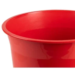 PAPELERA PLASTICO Q-CONNECT ROJO OPACO 13 LITROS