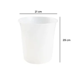 PAPELERA PLASTICO Q-CONNECT TRANSPARENTE 13 LITROS