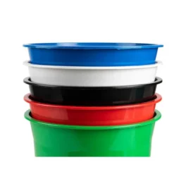 PAPELERA PLASTICO Q-CONNECT VERDE OPACO 13 LITROS