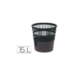 Papelera plastico rejilla de 15 L