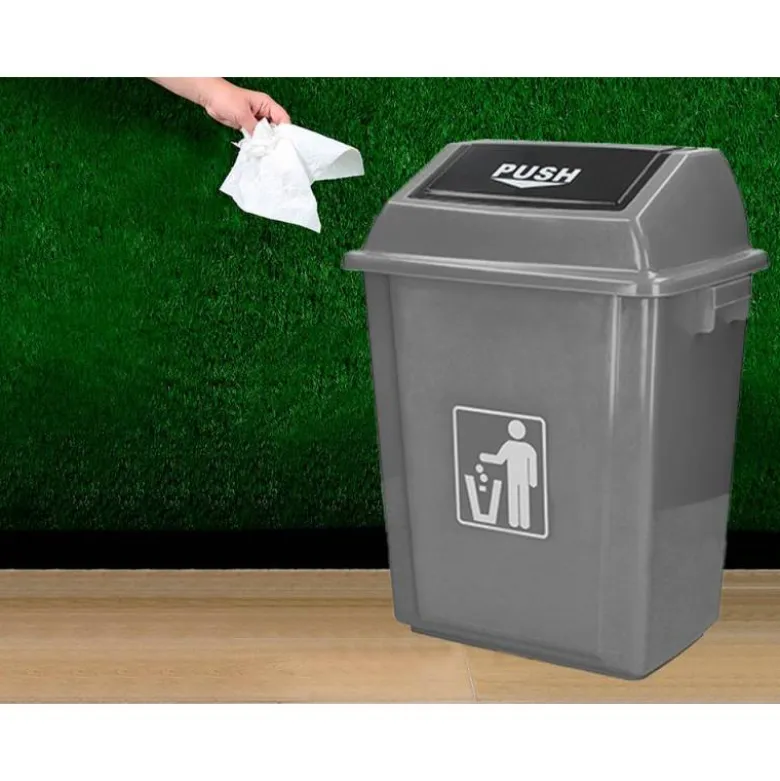 Papelera Q-Connect plastico de 58 litros