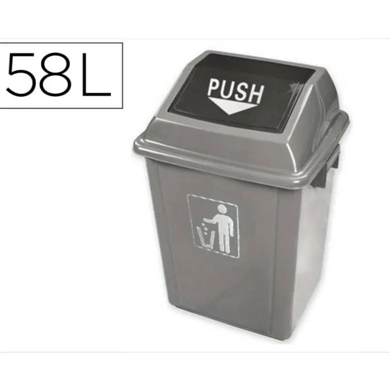 Papelera Q-Connect plastico de 58 litros