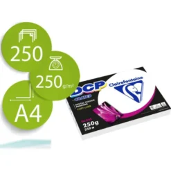 PAPEL FOTOCOPIADORA COLOR BLANCO DCP COATED GLOSSY DIN A4 250 GRAMOS PAQUETE 250 HOJAS